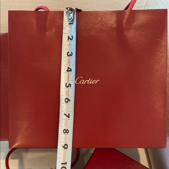 Cartier Deep Red Bag and Box Set - Picture 5 of 11